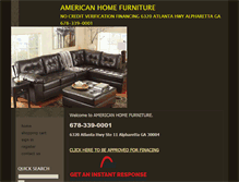 Tablet Screenshot of americanhomefurniture.net